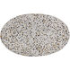 Carment 22.75 X 19.5 inch Terrazzo / Grey Side Table